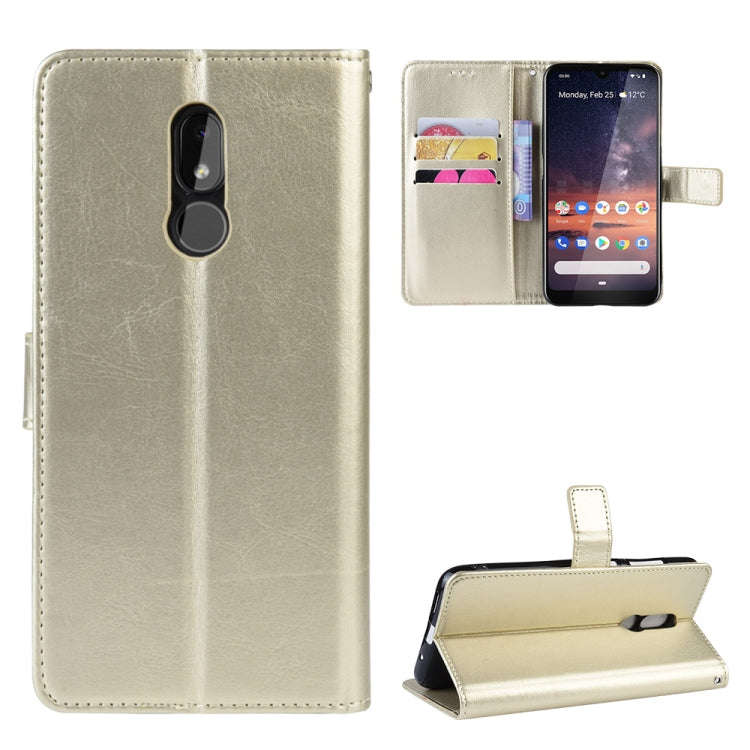 Retro Crazy Horse Texture Horizontal Flip Leather Case for Nokia 3.2, with Holder & Card Slots & ...