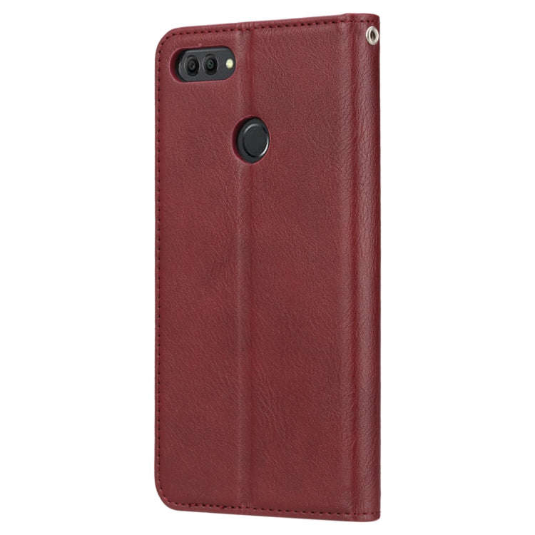 Knead Skin Texture Horizontal Flip Leather Case for Huawei Y9(2018) / Enjoy 8 Plus, with Photo Fr...