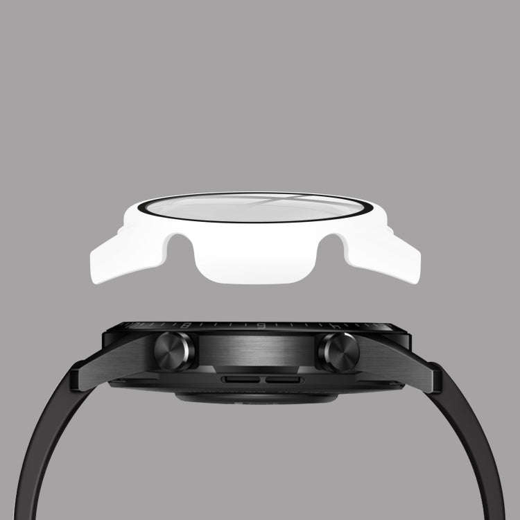 For Huawei watch GT2 46MM oil-injected PC Shell +9H Tempered Glass Film Integrated Protective She...