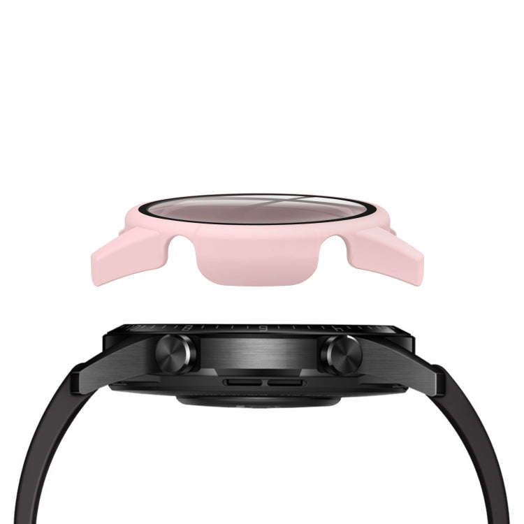For Huawei watch GT2 46MM oil-injected PC Shell +9H Tempered Glass Film Integrated Protective She...