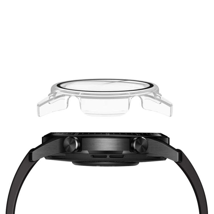 For Huawei watch GT2 46MM oil-injected PC Shell +9H Tempered Glass Film Integrated Protective She...