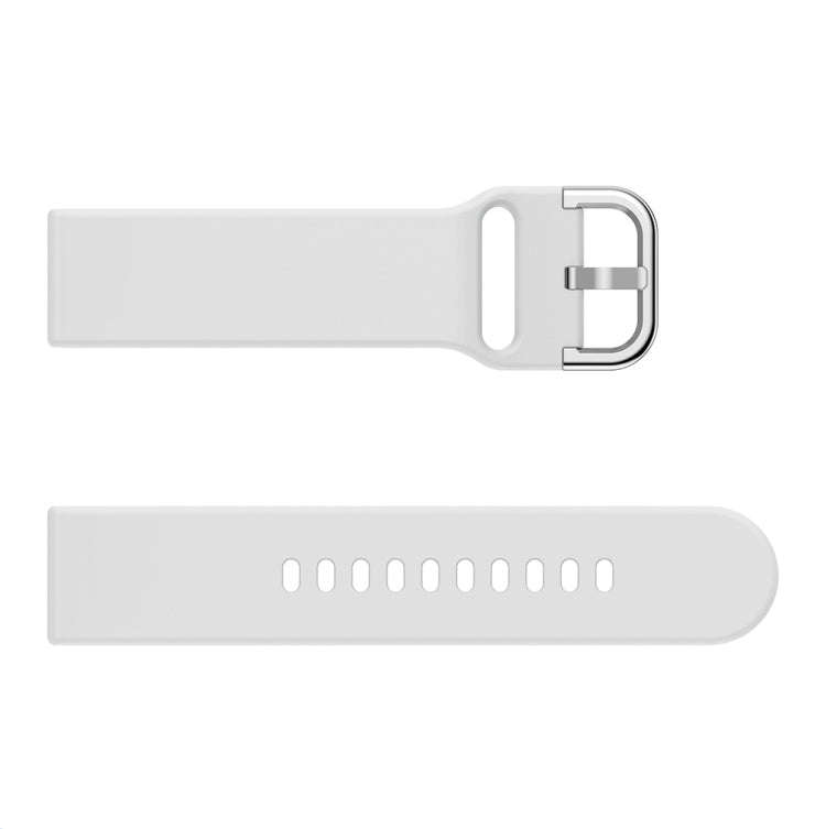 22mm For Huawei Watch GT2e/GT/GT2 46MM Color Buckle Silicone Watch Band (White)