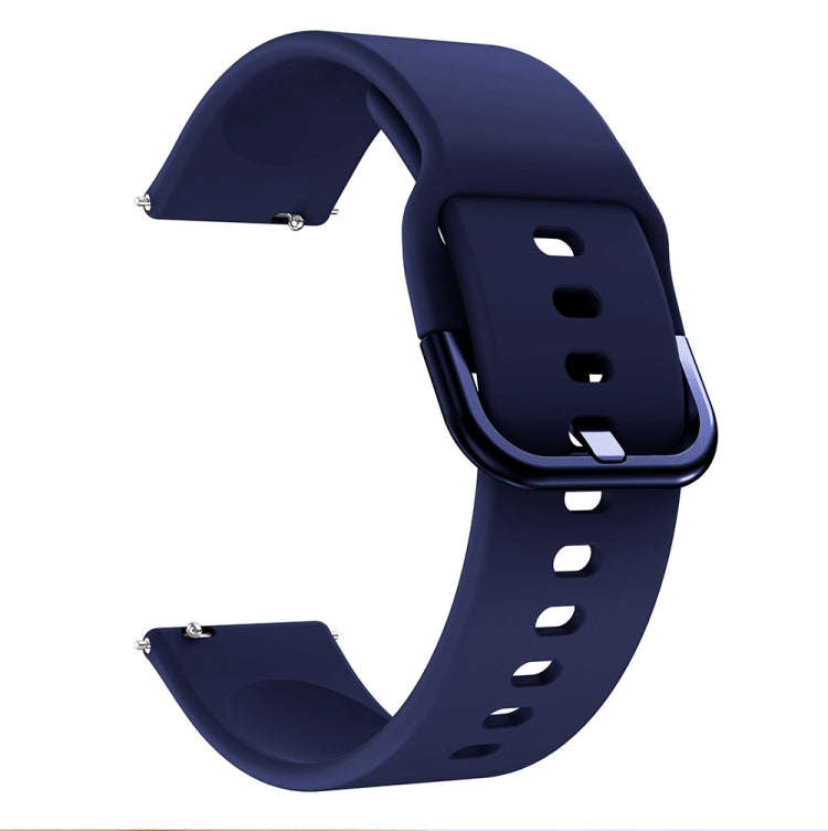 22mm For Huawei Watch GT2e/GT/GT2 46MM Color Buckle Silicone Watch Band (Midnight Blue)