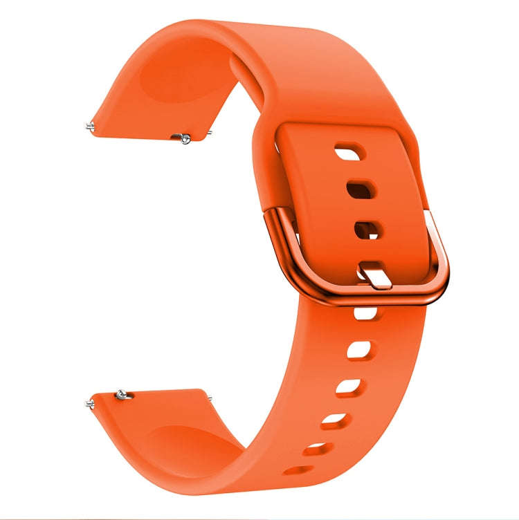 22mm For Huawei Watch GT2e/GT/GT2 46MM Color Buckle Silicone Watch Band (Orange)