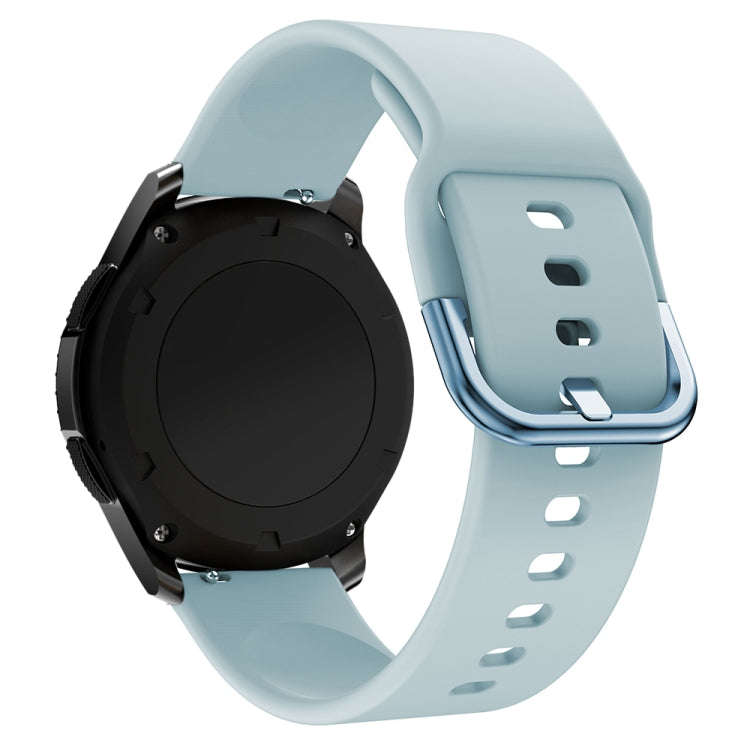 22mm For Huawei Watch GT2e/GT/GT2 46MM Color Buckle Silicone Watch Band (Light Blue)