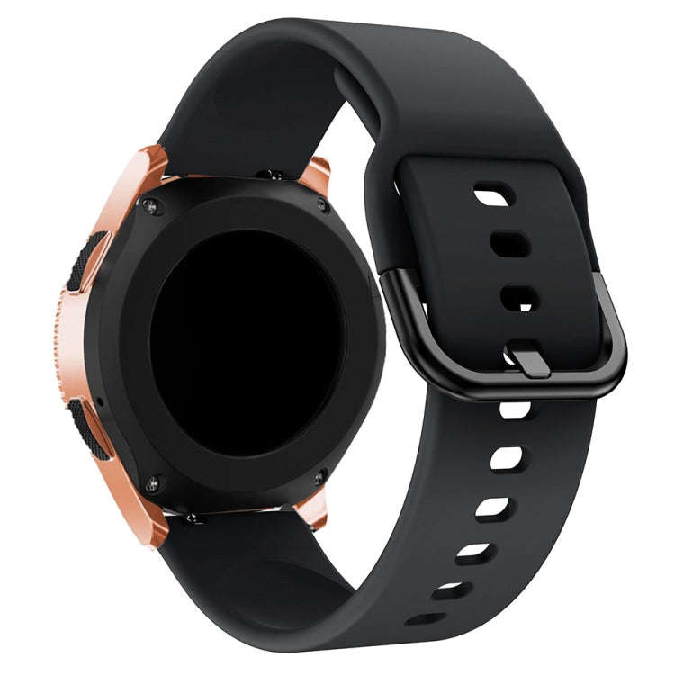 20mm For Huawei Watch GT2 42MM / Amazfit BipS 2 Youth Version Color Buckle Silicone Watch Band(Bl...