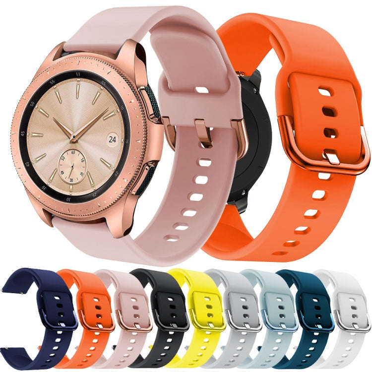 20mm For Huawei Watch GT2 42MM / Amazfit BipS 2 Youth Version Color Buckle Silicone Watch Band(Bl...