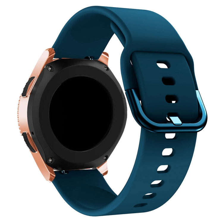 20mm For Huawei Watch GT2 42MM / Amazfit BipS 2 Youth Version Color Buckle Silicone Watch Band(Ro...