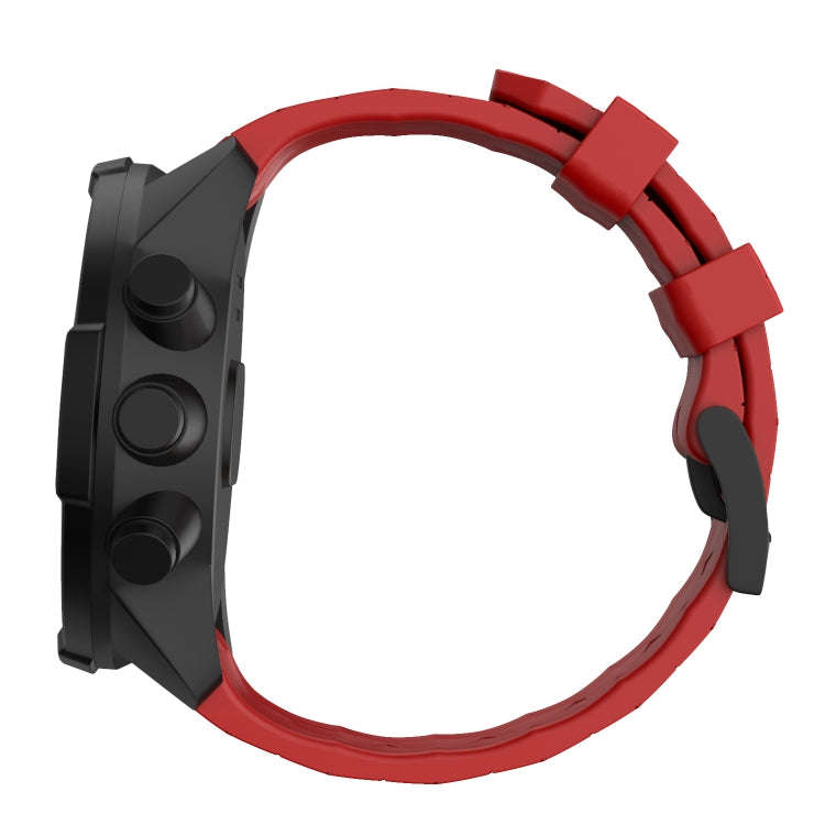For Suunto Spartan Sport & Suunto 9 / 9 Baro / D5 Universal Football Texture Silicone Watch Band(...