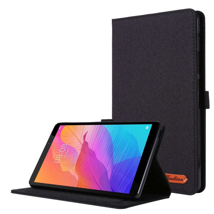 For Huawei MatePad T 8 Horizontal Flip TPU + Fabric PU Leather Protective Case with Card Slots & ...