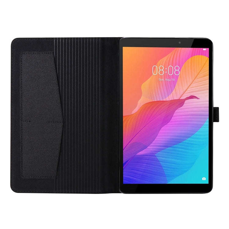 For Huawei MatePad T 8 Horizontal Flip TPU + Fabric PU Leather Protective Case with Card Slots & ...