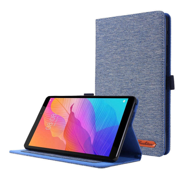 For Huawei MatePad T 8 Horizontal Flip TPU + Fabric PU Leather Protective Case with Card Slots & ...