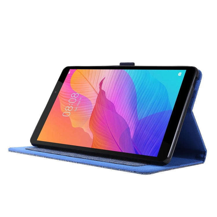 For Huawei MatePad T 8 Horizontal Flip TPU + Fabric PU Leather Protective Case with Card Slots & ...