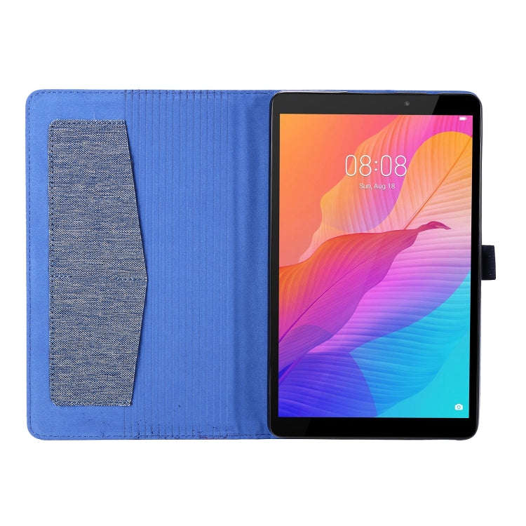 For Huawei MatePad T 8 Horizontal Flip TPU + Fabric PU Leather Protective Case with Card Slots & ...