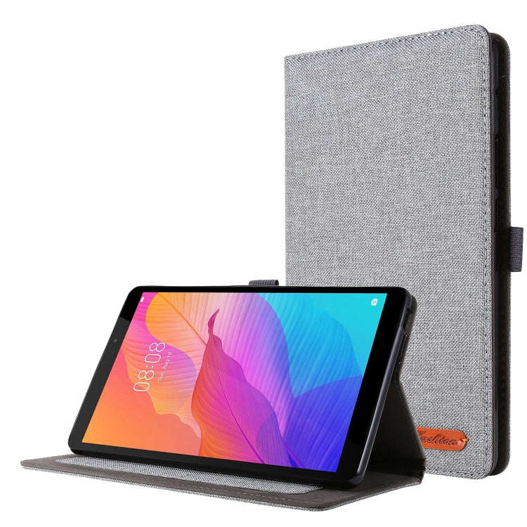 For Huawei MatePad T 8 Horizontal Flip TPU + Fabric PU Leather Protective Case with Card Slots & ...