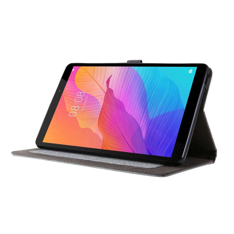 For Huawei MatePad T 8 Horizontal Flip TPU + Fabric PU Leather Protective Case with Card Slots & ...