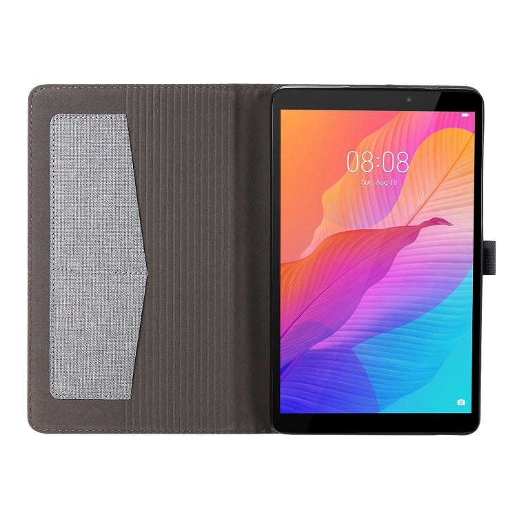 For Huawei MatePad T 8 Horizontal Flip TPU + Fabric PU Leather Protective Case with Card Slots & ...