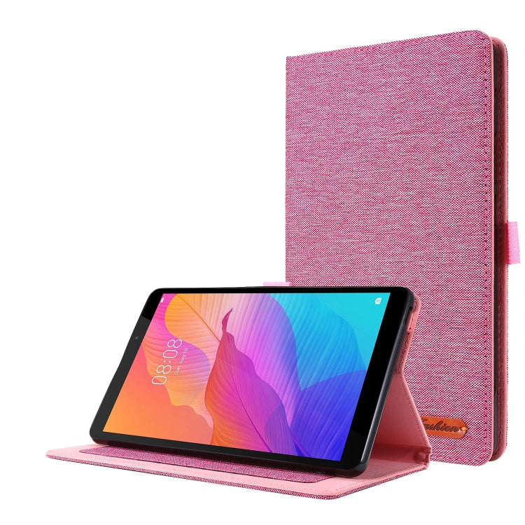 For Huawei MatePad T 8 Horizontal Flip TPU + Fabric PU Leather Protective Case with Card Slots & ...