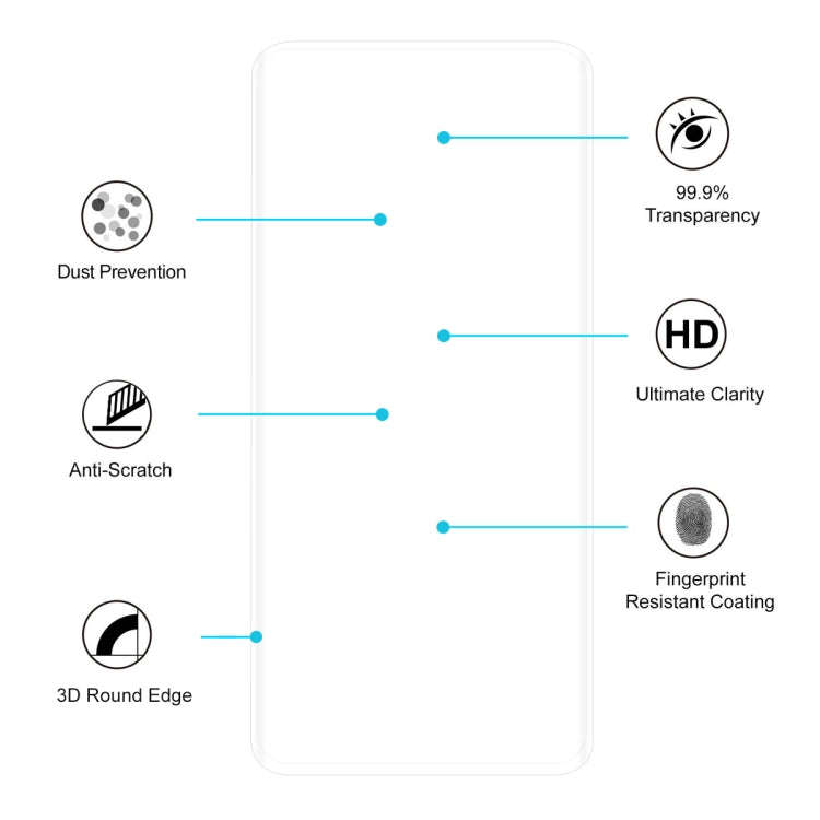 ENKAY Hat-Prince 0.26mm 9H 3D Explosion-proof Full Screen Curved Heat Bending Tempered Glass Film...