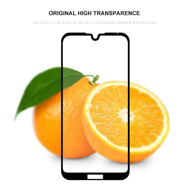 ENKAY Hat-prince Full Glue 0.26mm 9H 2.5D Tempered Glass Film for Huawei Y5 (2019)