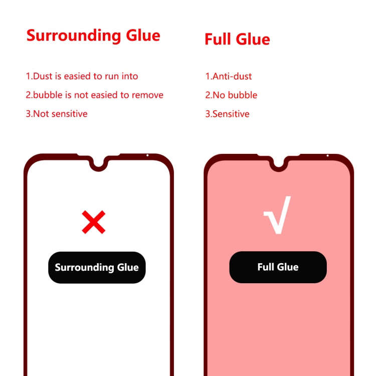 ENKAY Hat-prince Full Glue 0.26mm 9H 2.5D Tempered Glass Film for Huawei Y5 (2019)