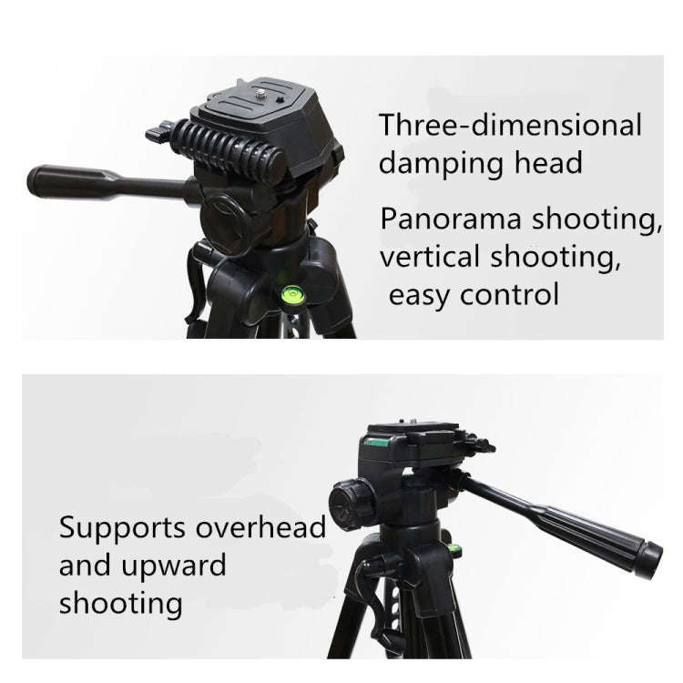 L-3600 Live Tripod with Three-Dimensional Damping Gimbal  Detachable Quick Release Plate  Height ...