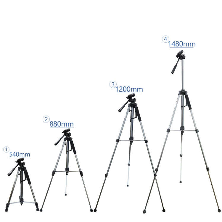 L-1200 Camera Tripod Live Broadcast Bracket For Mobile Phones, Cameras, Projectors 55-148CM Unive...