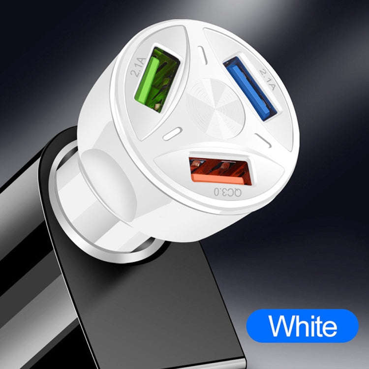 YSY-395KC QC3.0 3 USB 35W High Power Vehicle Charger / Mobile Phone Tablet Universal Vehicle Char...