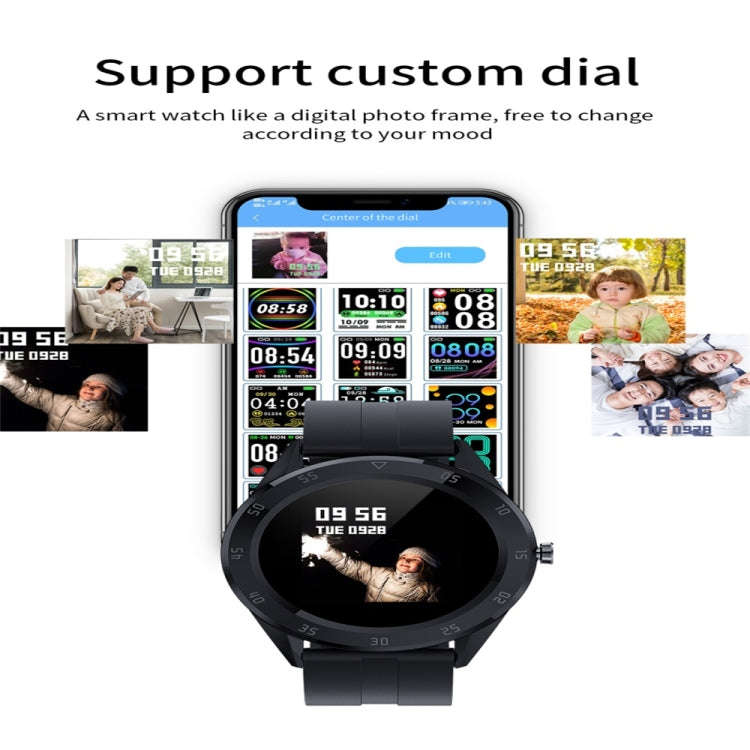 Y10 1.54inch Color Screen Smart Watch IP68 Waterproof,Support Heart Rate Monitoring/Blood Pressur...