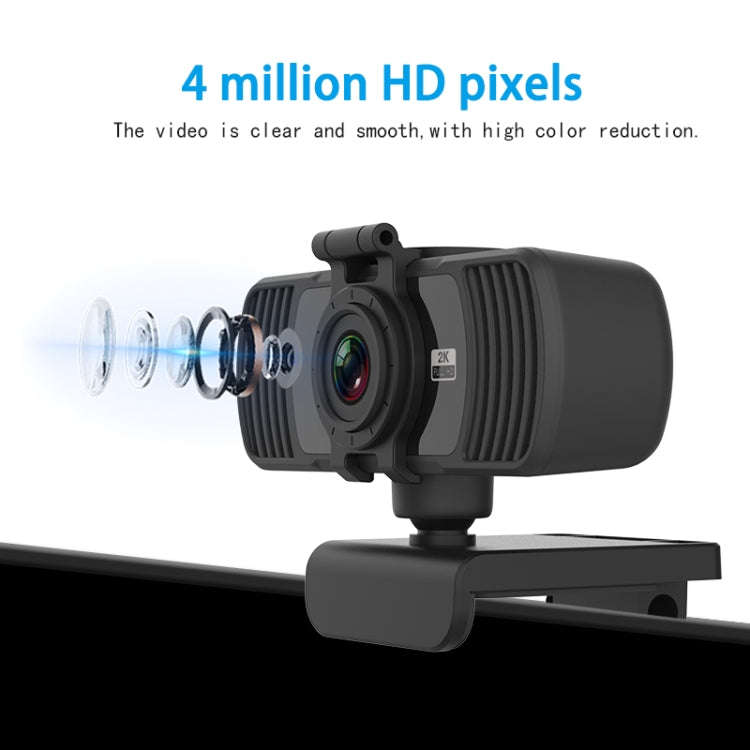 Richwell PC-06 Mini 360 Degrees Rotating 4.0 MP HD Auto Focus PC Webcam with Noise Reduction Micr...