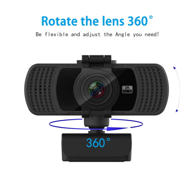 Richwell PC-06 Mini 360 Degrees Rotating 4.0 MP HD Auto Focus PC Webcam with Noise Reduction Micr...