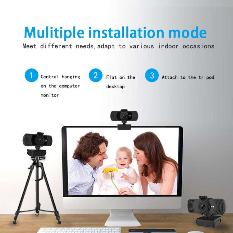 Richwell PC-06 Mini 360 Degrees Rotating 4.0 MP HD Auto Focus PC Webcam with Noise Reduction Micr...