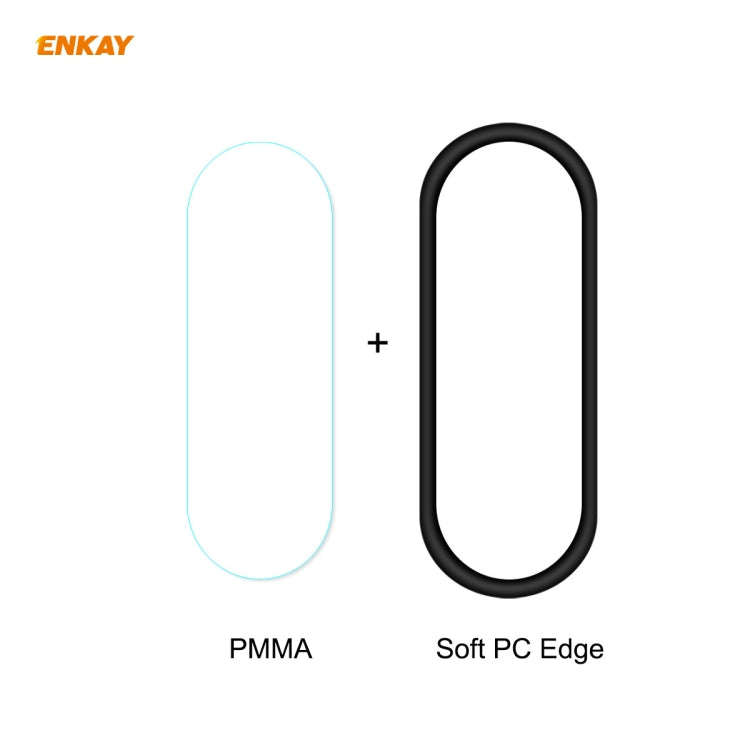 1 PCS For Xiaomi Mi Band 5 ENKAY Hat-Prince 3D Full Screen Soft PC Edge + PMMA HD Screen Protecto...