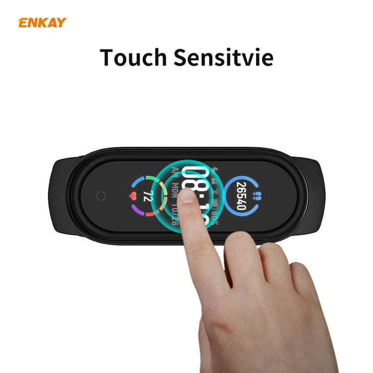 1 PCS For Xiaomi Mi Band 5 ENKAY Hat-Prince 3D Full Screen Soft PC Edge + PMMA HD Screen Protecto...