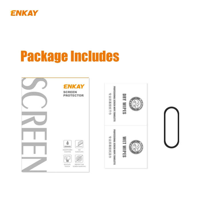 1 PCS For Xiaomi Mi Band 5 ENKAY Hat-Prince 3D Full Screen Soft PC Edge + PMMA HD Screen Protecto...