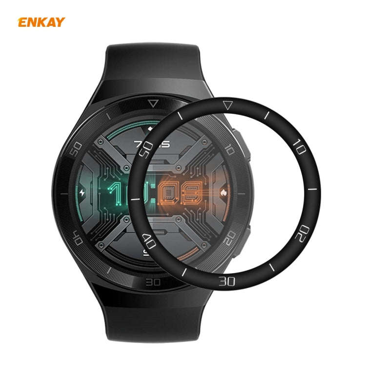 For Huawei Watch GT 2e 46mm ENKAY Hat-Prince 3D Full Screen Soft PC Edge + PMMA HD Screen Protect...