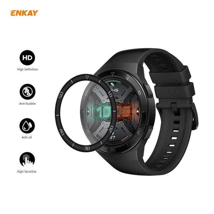 For Huawei Watch GT 2e 46mm ENKAY Hat-Prince 3D Full Screen Soft PC Edge + PMMA HD Screen Protect...