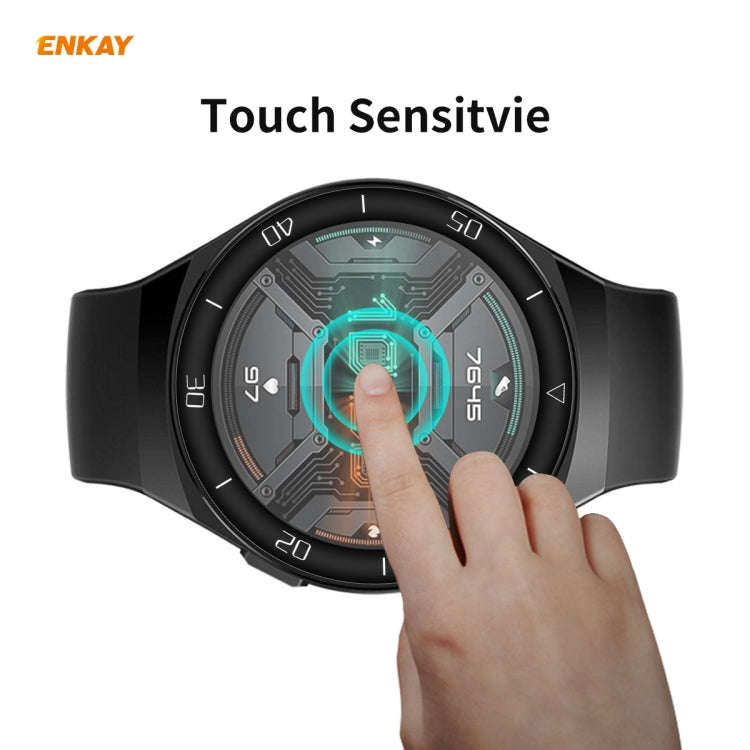 For Huawei Watch GT 2e 46mm ENKAY Hat-Prince 3D Full Screen Soft PC Edge + PMMA HD Screen Protect...