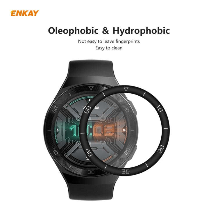 For Huawei Watch GT 2e 46mm ENKAY Hat-Prince 3D Full Screen Soft PC Edge + PMMA HD Screen Protect...
