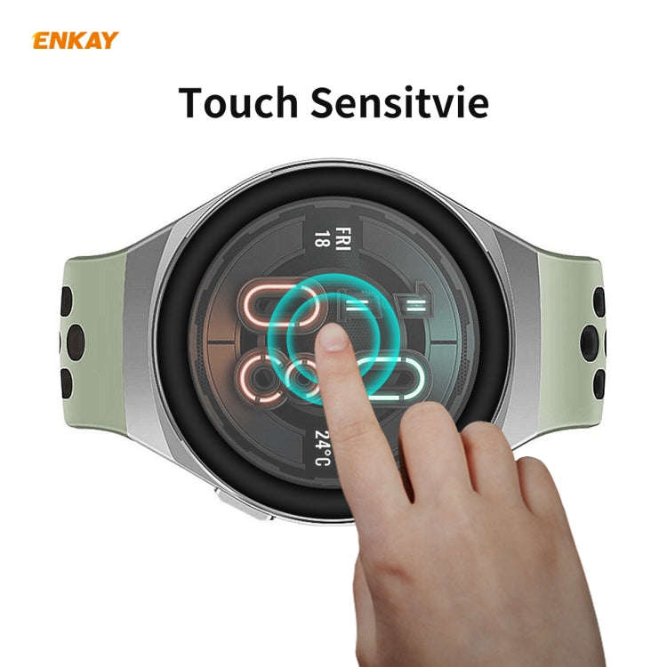 For Huawei Watch GT 2e 46mm 2 PCS ENKAY Hat-Prince 3D Full Screen Soft PC Edge + PMMA HD Screen P...