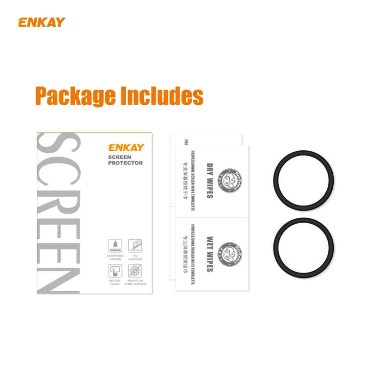 For Huawei Watch GT 2e 46mm 2 PCS ENKAY Hat-Prince 3D Full Screen Soft PC Edge + PMMA HD Screen P...