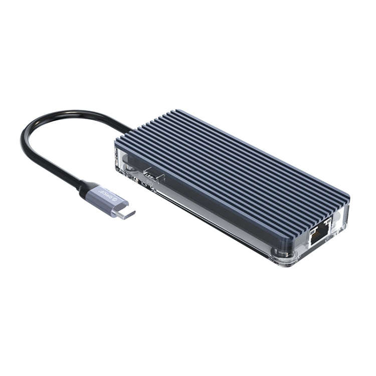 ORICO WB-6RJ 6 in 1 Type-C Transparent HUB