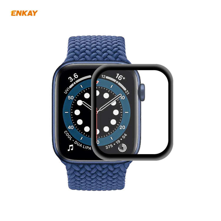 For Apple Watch Series 6/5/4/SE 40mm ENKAY Hat-Prince 3D Full Screen PET Curved Hot Bending HD Sc...