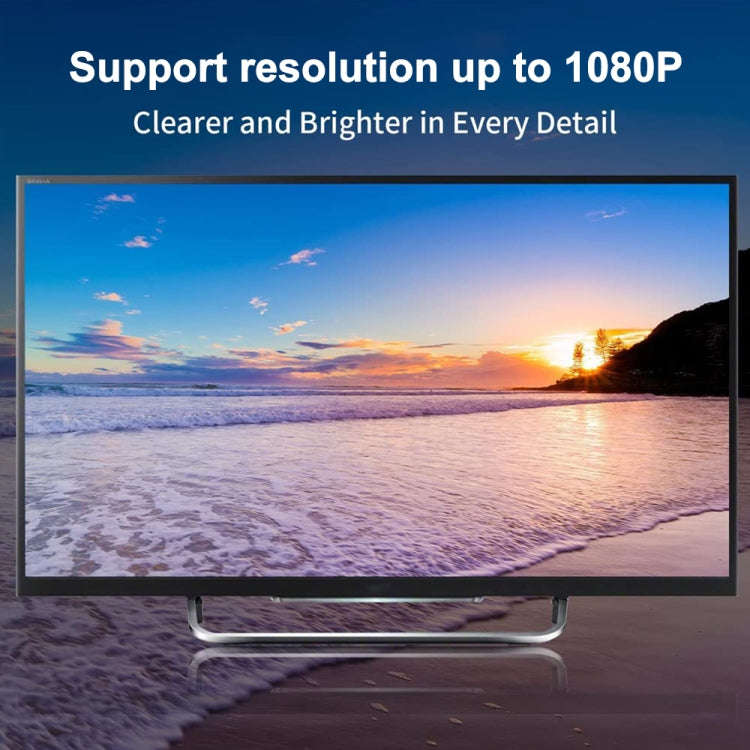 Mini DP to VGA Adapter Cable, Supports 1080P