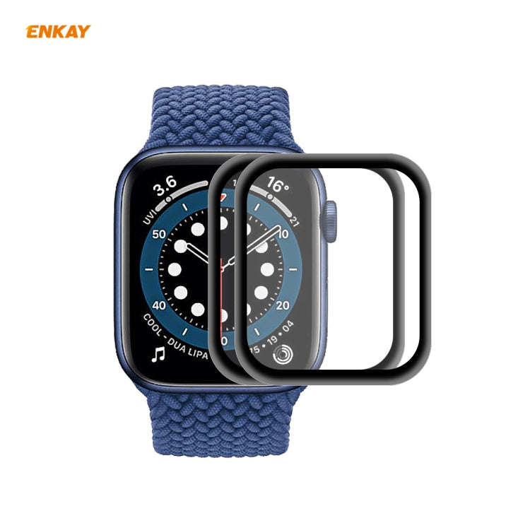 For Apple Watch 6/5/4/SE 40mm 2 PCS ENKAY Hat-Prince 0.2mm 9H Surface Hardness 3D Explosion-proof...
