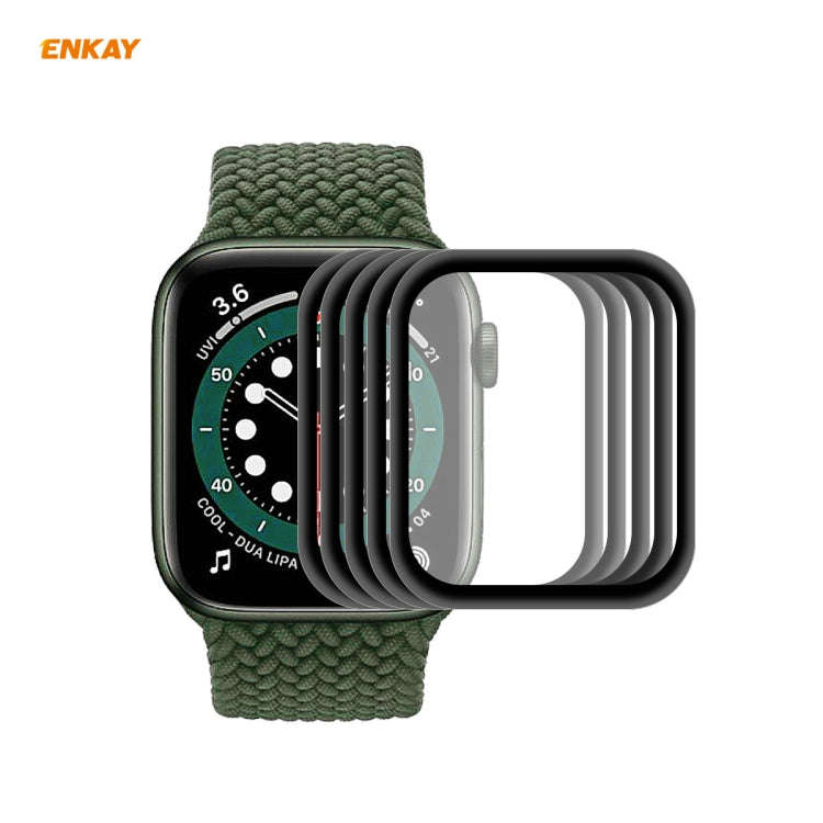 5 PCS For Apple Watch Series 6/5/4/SE 40mm ENKAY Hat-Prince 3D Full Screen PET Curved Hot Bending...