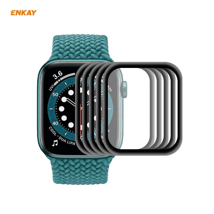 For Apple Watch 6/5/4/SE 40mm 5 PCS ENKAY Hat-Prince 3D Full Screen Soft PC Edge + PMMA HD Screen...