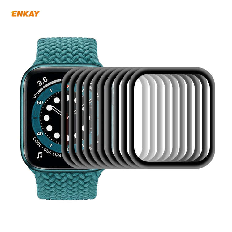 For Apple Watch 6/5/4/SE 40mm 10 PCS ENKAY Hat-Prince 3D Full Screen Soft PC Edge + PMMA HD Scree...