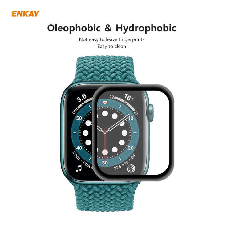 For Apple Watch 6/5/4/SE 44mm 2 PCS ENKAY Hat-Prince 3D Full Screen Soft PC Edge + PMMA HD Screen...