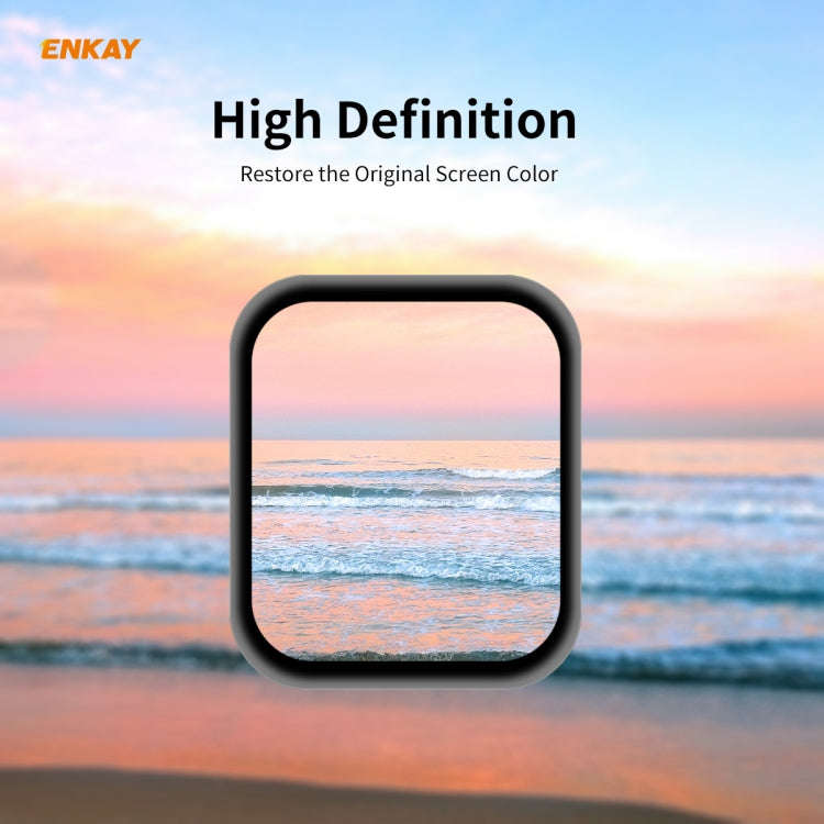 For Apple Watch 6/5/4/SE 44mm 2 PCS ENKAY Hat-Prince 3D Full Screen Soft PC Edge + PMMA HD Screen...